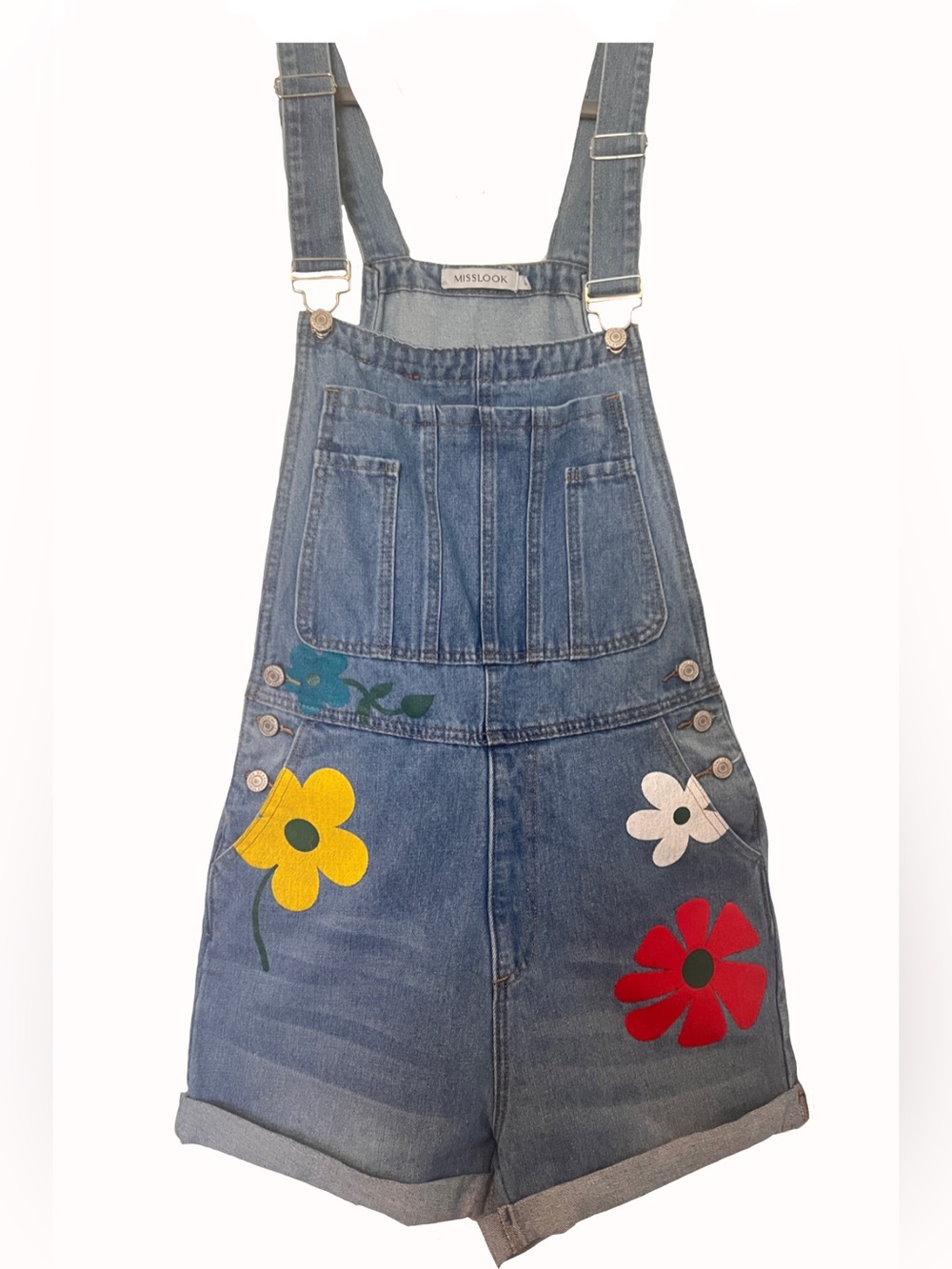 MISSLOOK Light Blue Denim Overalls